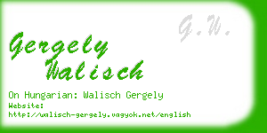 gergely walisch business card